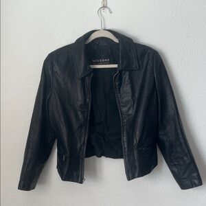 Wilson Women's Classic Black Leather Jacket